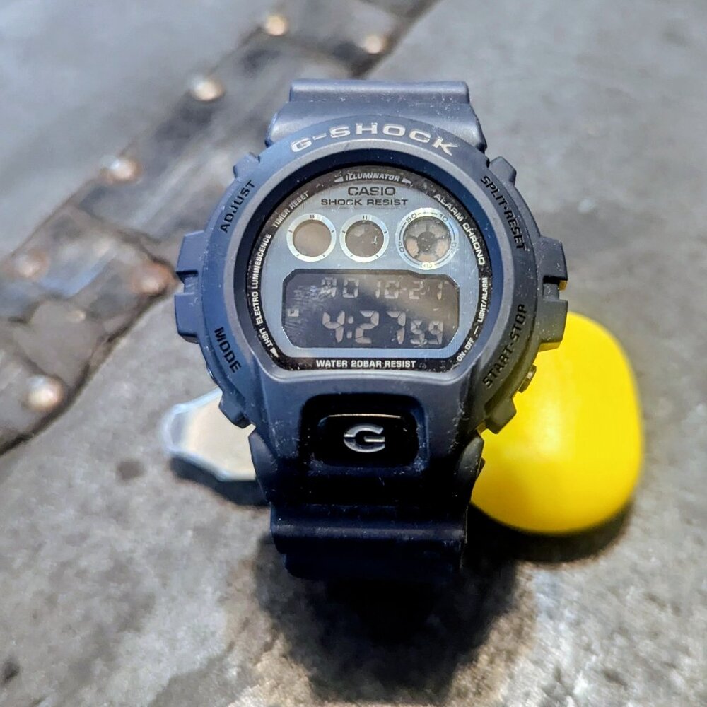 G-SHOCK Navy Blue Casio 3230 inverted display DW-6900HM